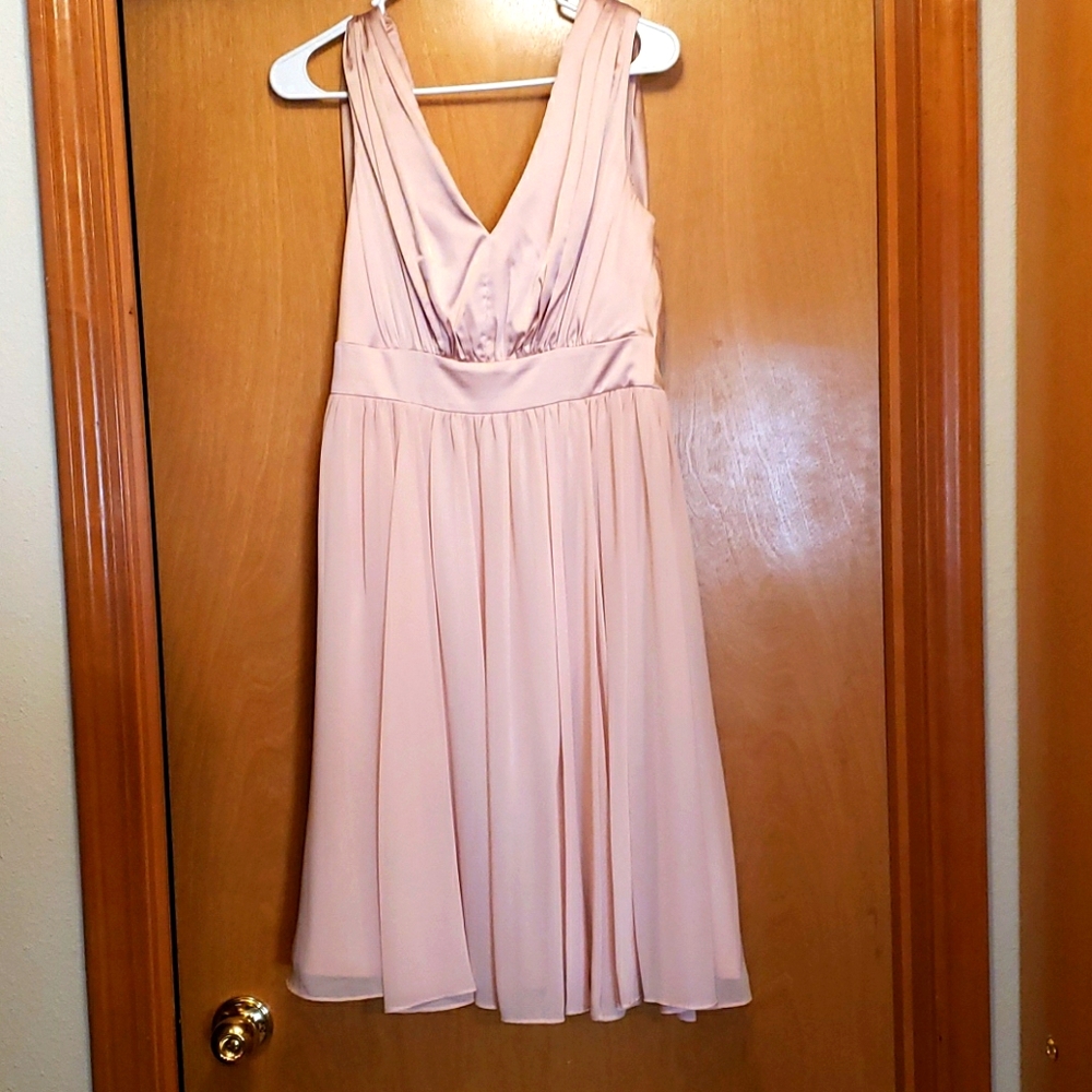 Vera Wang Pleated Cocktail Dress